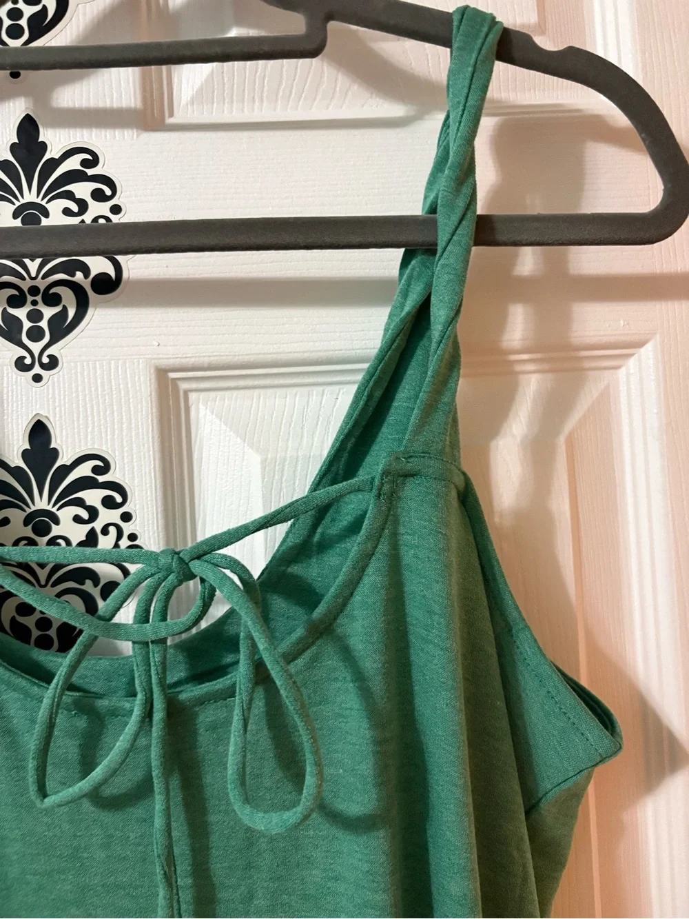 Zenana Outfitters Kelly Green Strappy Knit Maxi Dress NEW - Picture 8 of 10